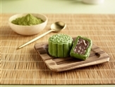 High Protein Matcha Azuki Mooncake